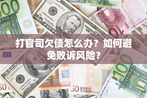 济南打官司欠债怎么办？如何避免败诉风险？