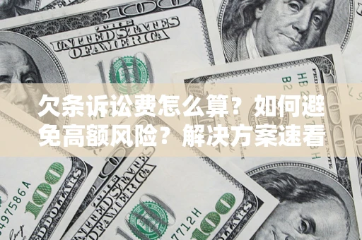 济南欠条诉讼费怎么算？如何避免高额风险？解决方案速看！