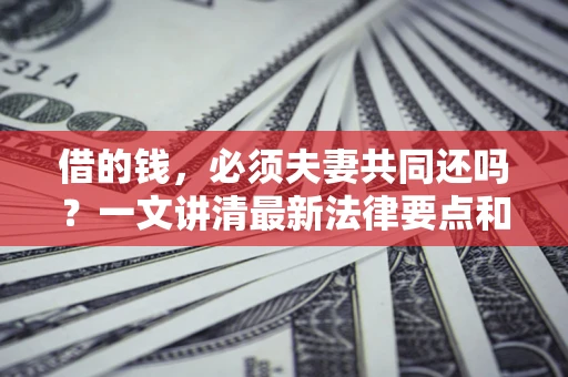 济南借的钱，必须夫妻共同还吗？一文讲清最新法律要点和避坑指南