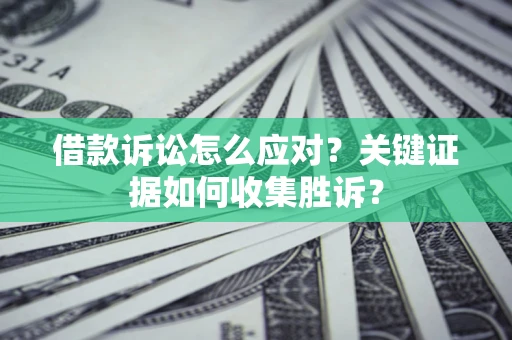 济南借款诉讼怎么应对？关键证据如何收集胜诉？